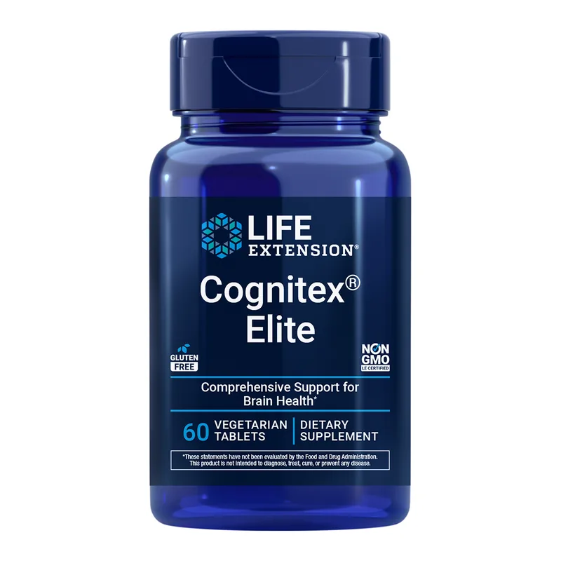 The bottle of Life Extension Cognitex Elite tablets, from the seller's photograph